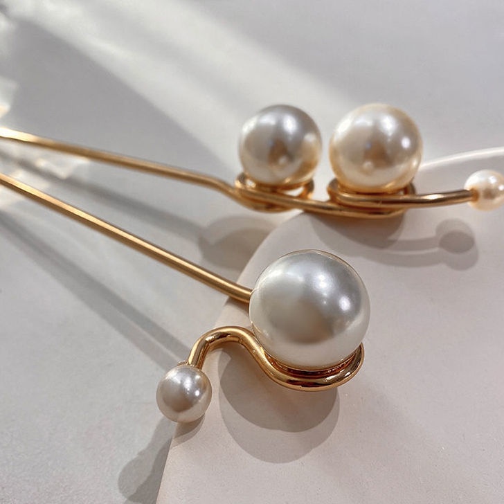 Kẹp Tóc Màu Vàng Trắng Thời Trang Mùa Hè Cho Bé Gái