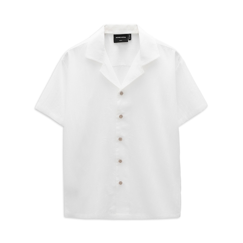 Set Nam Shirt Short Linen BW , Chất Vải Linen Thoải Mái , SB001099 ,SOMEHOW