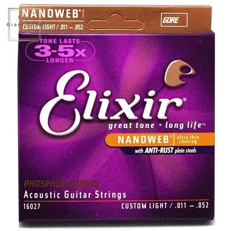 Dây Đàn Guitar Elixir Nanoweb Phosphor Chuyên Dụng Cao Cấp