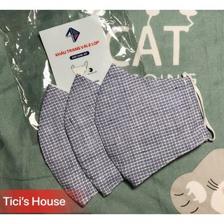 Khẩu trang vải 2 lớp Tây Đô chống bụi, tia UV