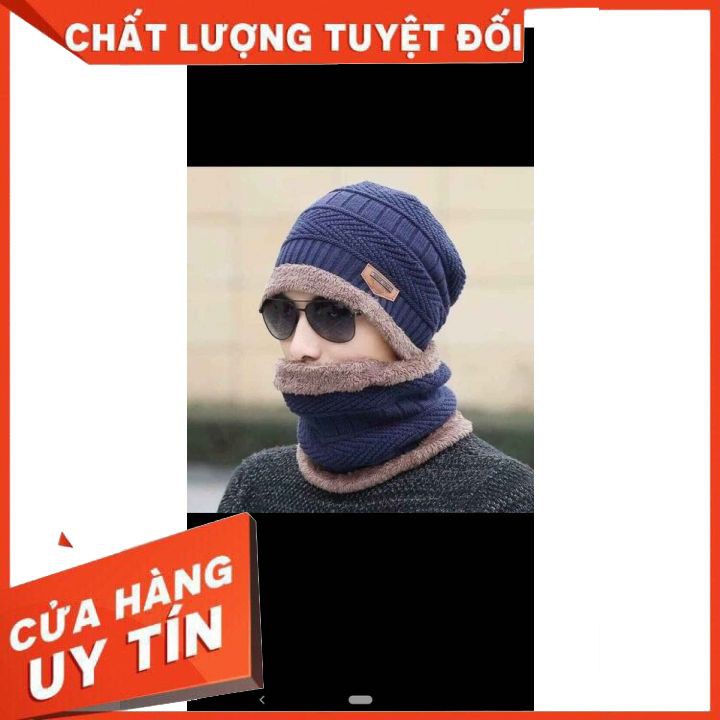 Mũ Len Nữ  Kèm Khăn Cổ Hàn Quốc