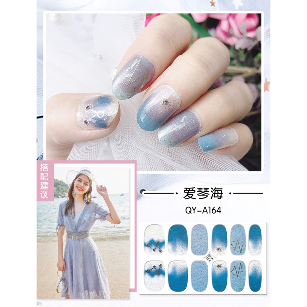 [Hàng mới về] Sticker dán hình móng tay giả chuyên dụng trang trí móng tay nghệ thuật