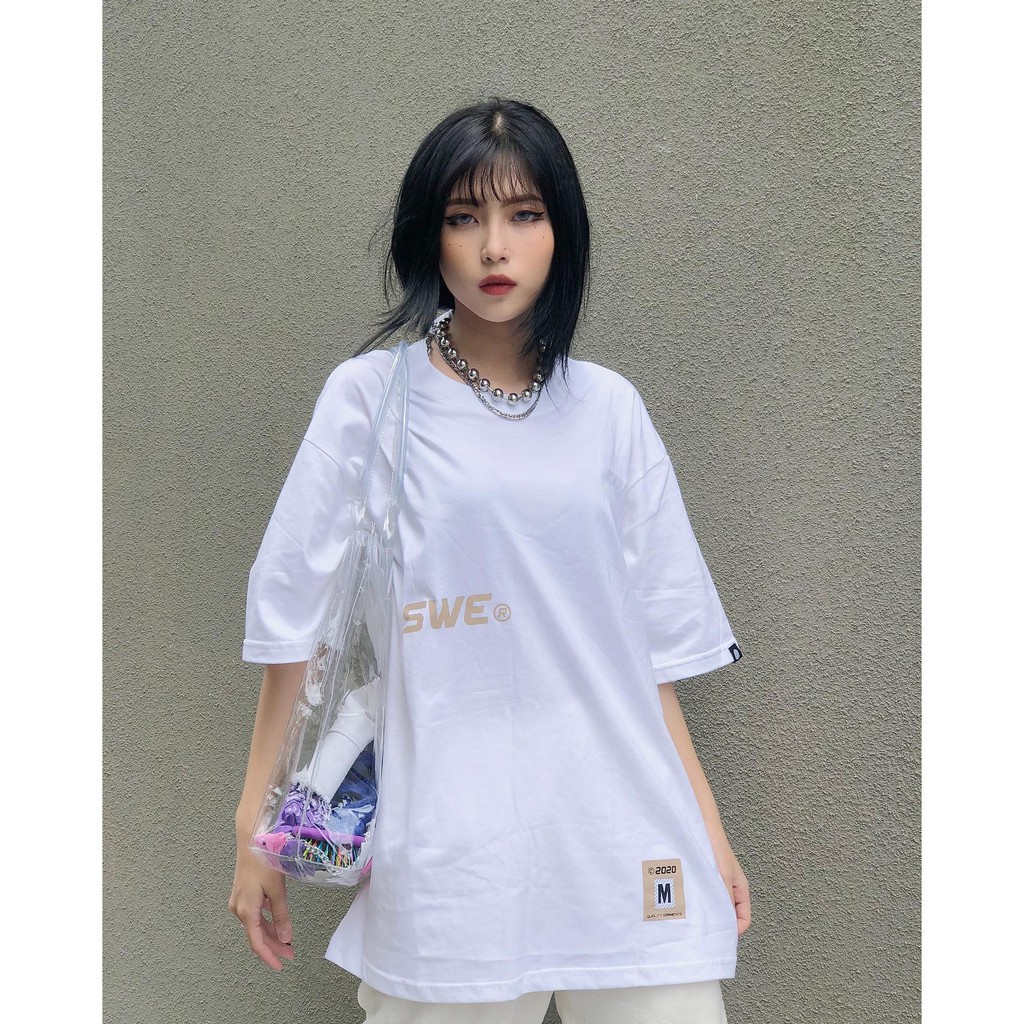 Áo SWE BIG LOGO CARTOON - Tee SWE Hoạt Hình Unisex