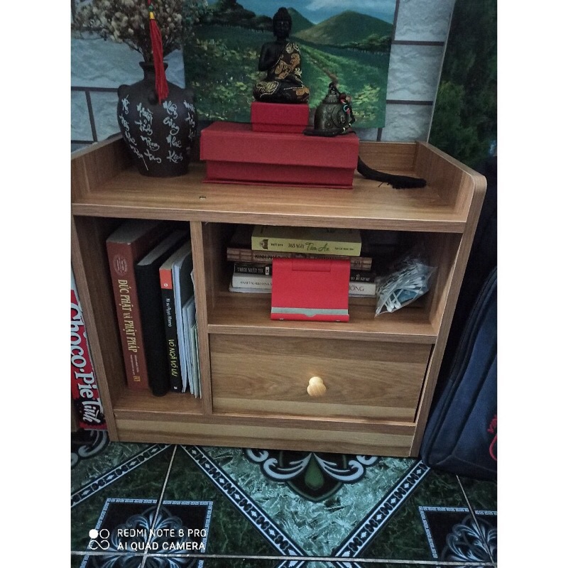 Tủ đầu giường bằng gỗ MDF kích thước 42x25x40cm