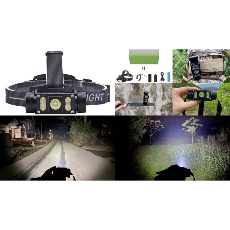 (LINH HOẠT, BỀN BỈ, PIN TRÂU) Đèn pin đội đầu 5 bóng Sofirn G06 1.200 lumen