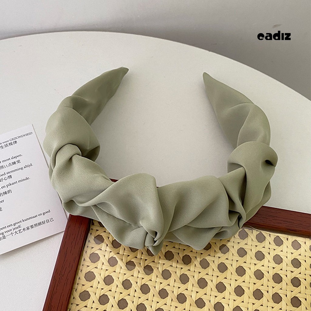 Băng Đô Cài Tóc Màu Trơn Cho Nữ