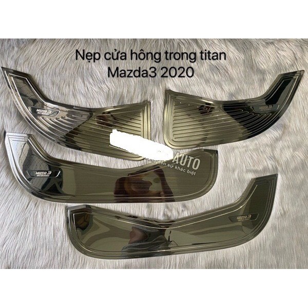 Ốp Tapli cánh cửa xe Mazda 3 2020, chất liệu Titan Cao Cấp