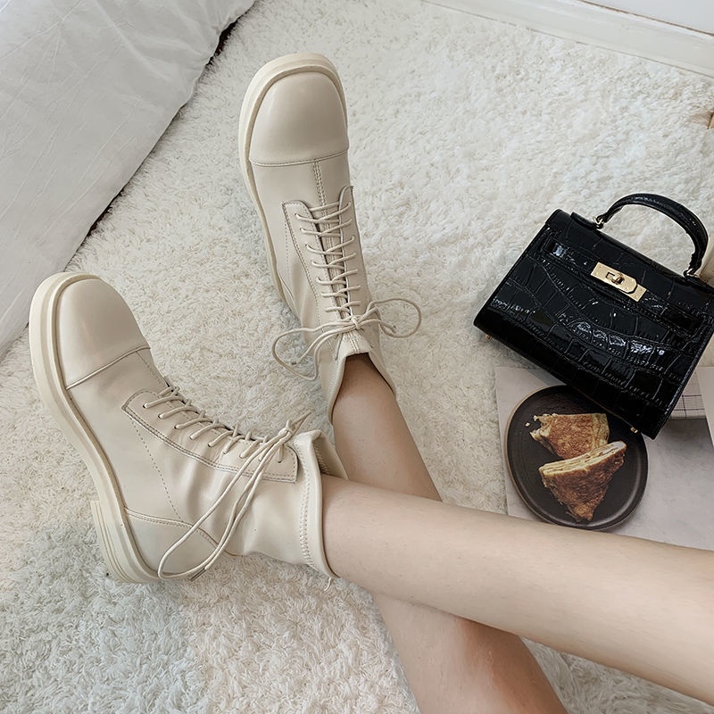 Bốt đùi martin da chiến binh Ulzzang dành cho nữ mẫu mứi siêu HOT | BigBuy360 - bigbuy360.vn