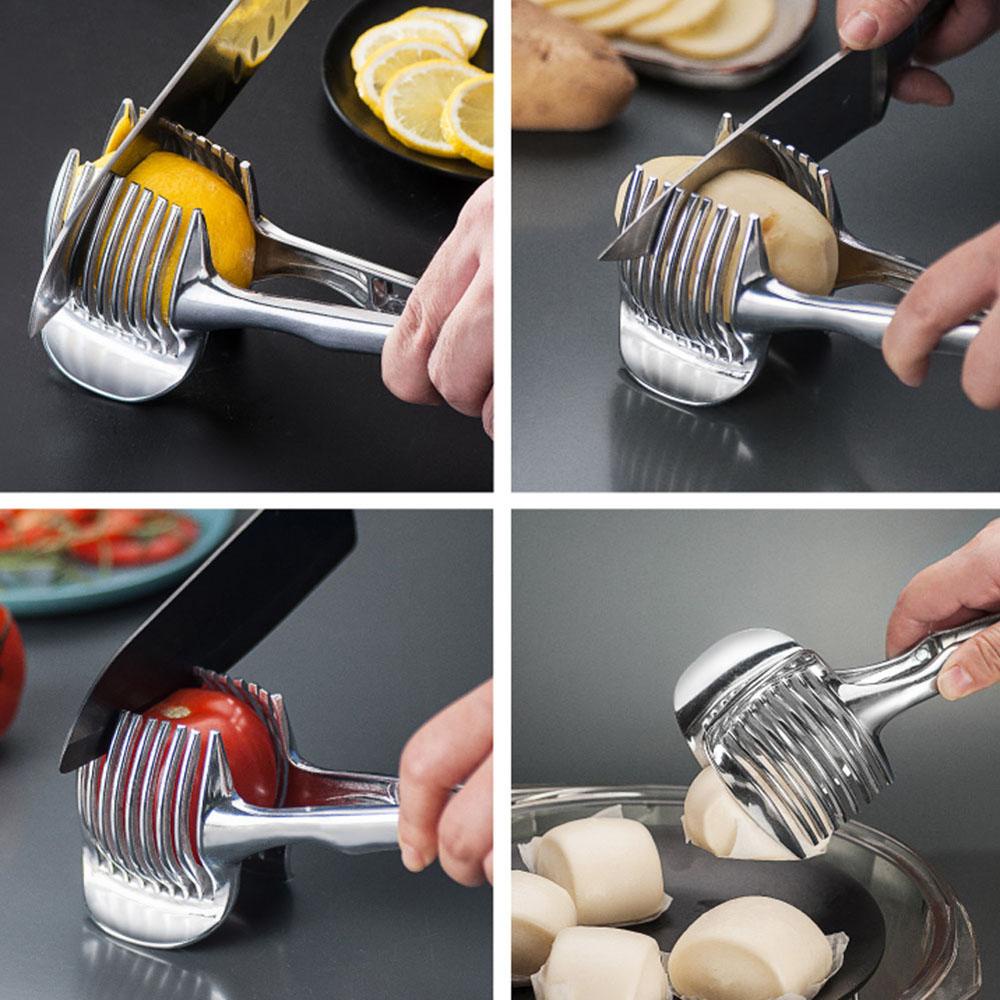 Dụng Cụ Cắt Cà Chua Khoai Tây Cầm Tay Bằng Hợp Kim Nhôm