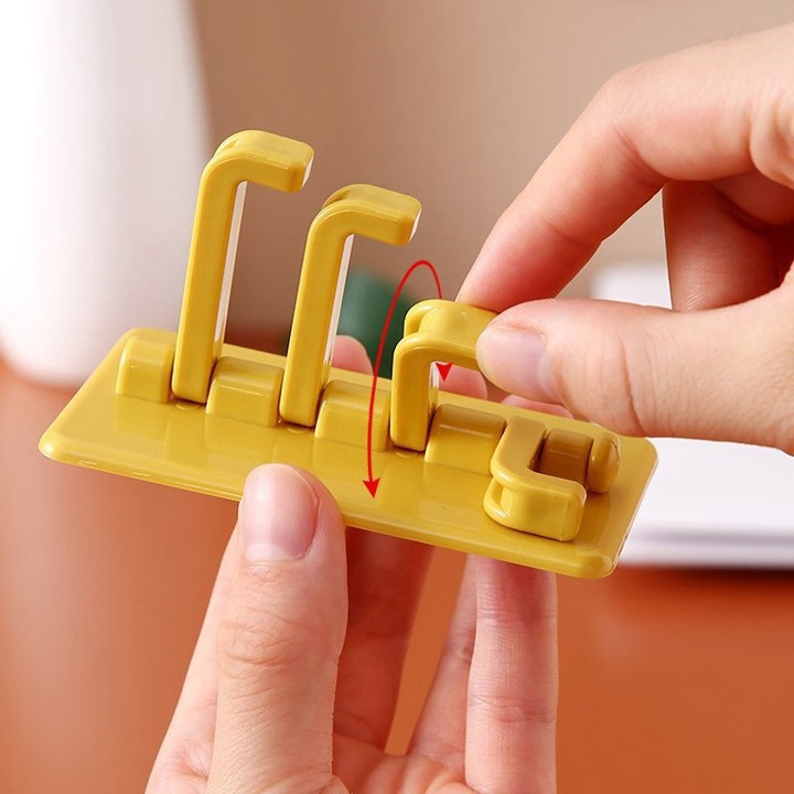 Móc đa năng FreeShip Móc treo đồ dán tường 4 nhánh xoay hình cây thông