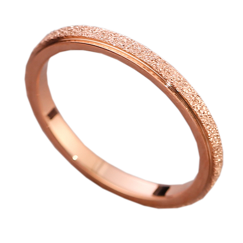 Nhẫn thép titan mạ vàng 18k phong cách Hàn Quốc thời trang
