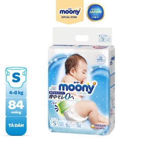 Thanh Lý Tã Dán Moony S 84 [Dành Cho Bé 4-8kg ]
