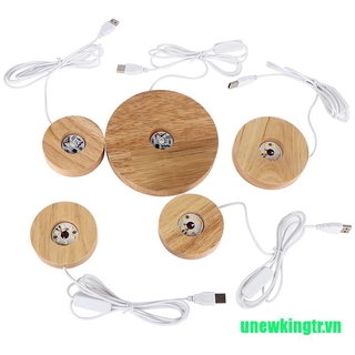 Đế Gỗ Xoay Trưng Bày Đèn LED Có Thể Sạc Lại