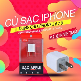 Củ sạc iphone tiêu chuẩn châu Âu thương hiệu Bagi CE-I51N