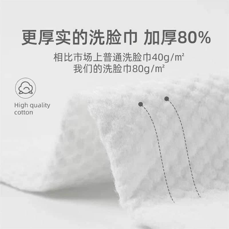 BÔNG TẨY TRANG, KHĂN MẶT KHÔ TÚI XANH NGỌC DẠNG CUỘN SỢI BÔNG COTTON