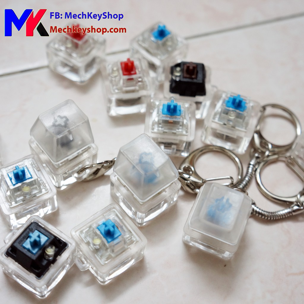 Keychain switch bàn phím cơ có đèn led (Móc khóa nút bàn phím cơ) [GJ]