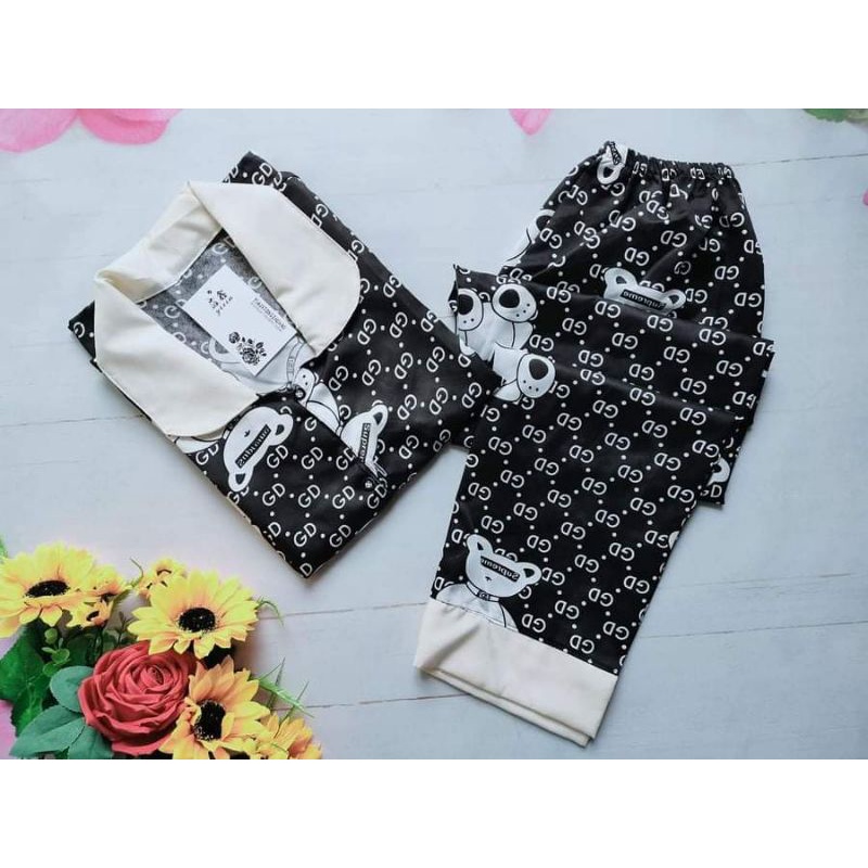 Bộ Pizama áo cộc quần dài