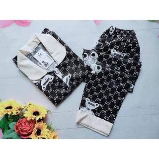 Bộ Pizama áo cộc quần dài