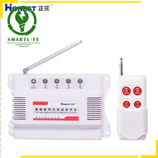 Công tắc điều khiển từ xa 4 cổng honest 1000m