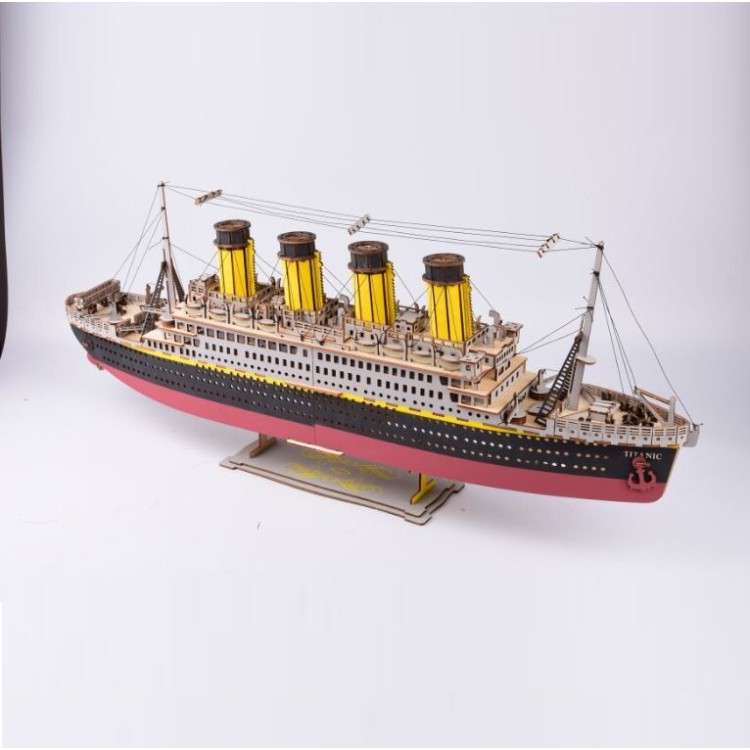 Mô Hình  Lắp Ráp Gỗ 3D Tàu Titanic Laze
