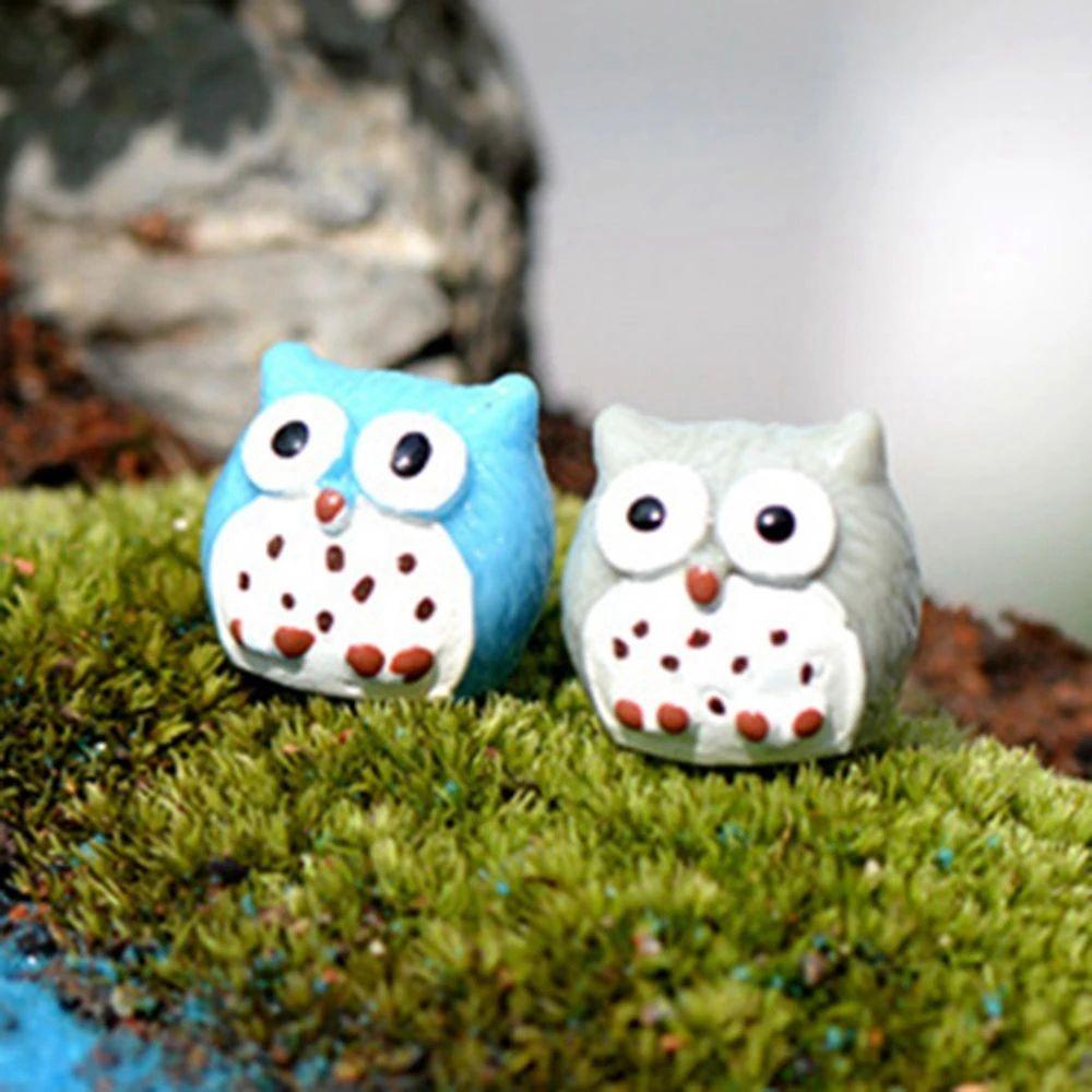 Set 5 Tượng Chim Cú Mini Trang Trí Đáng Yêu