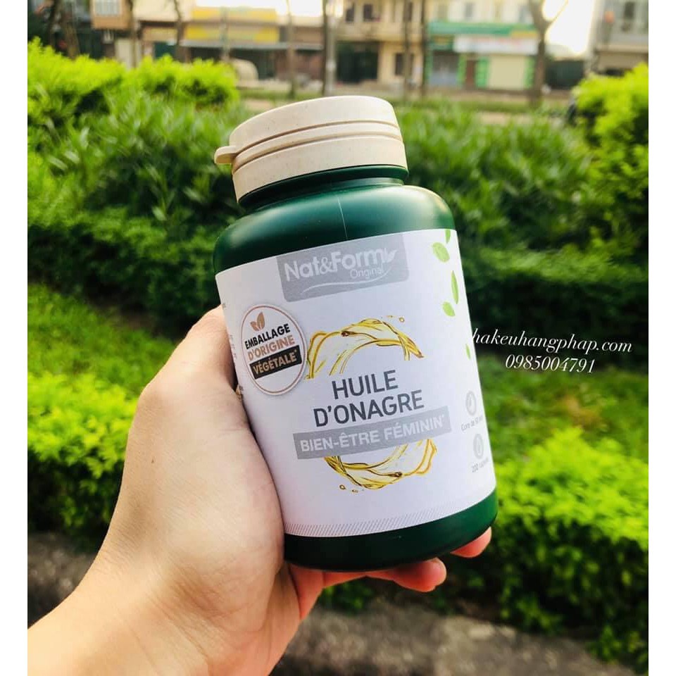 Hoa anh thảo Nat & Form Huile d'onagre - 200 viên hàng pháp