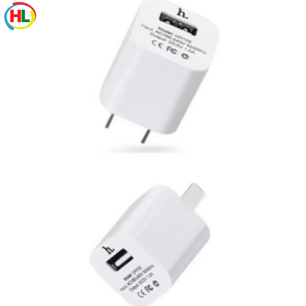 Củ sạc HOCO UH102 Hỗ trợ sạc nhanh Cho tablet táo Pin Dự Phòng Cáp Sạc Tai nghe Bluetooth tai nghe ko dây táo i12 IP