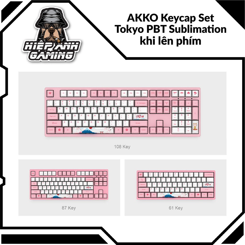 Bộ Keycap AKKO Tokyo dành cho Bàn phím cơ