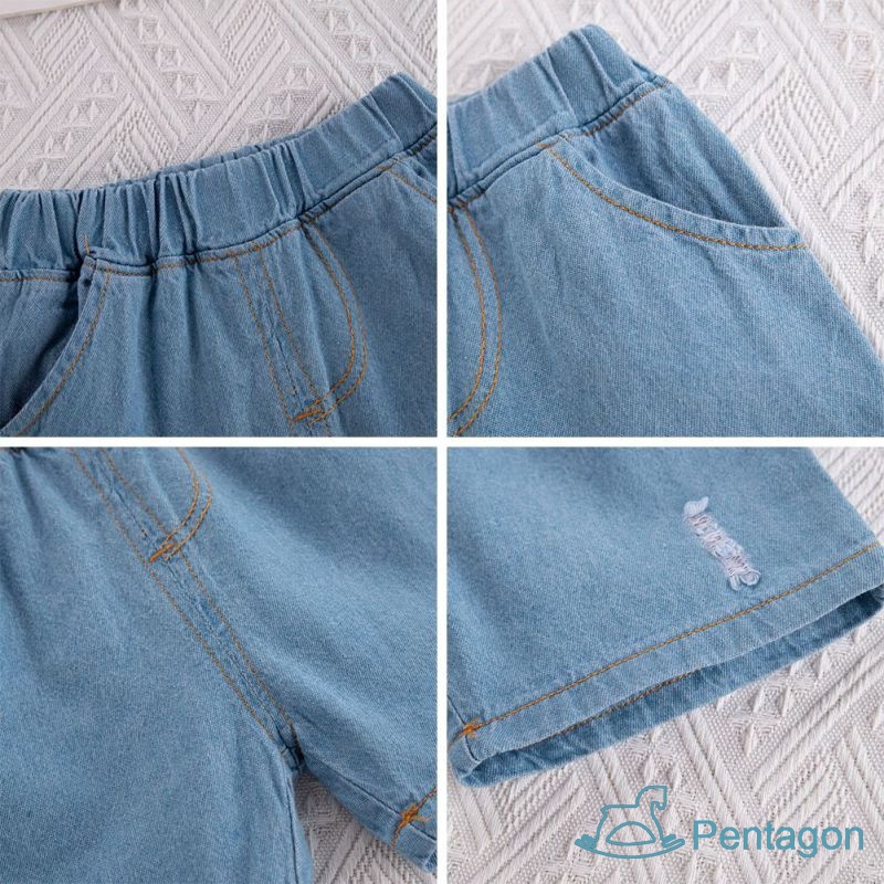 Bộ Quần Áo Ngắn Tay Cổ Tròn In Họa Tiết Hoạt Hình Thoáng Khí Thời Trang Mùa Hè Cho Bé Trai