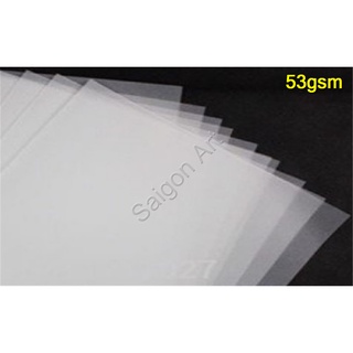 50 tờ giấy scan mỏng 53gsm khổ A4