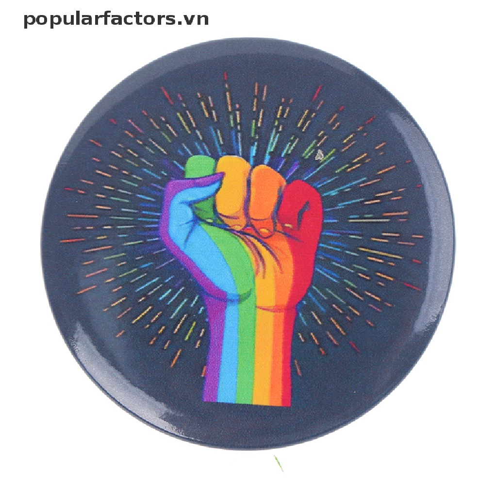 Ghim Cài Áo Kim Loại Hình Trái Tim Và Chữ LGBT