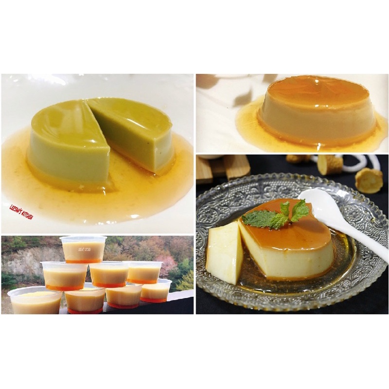 Hộp làm bánh flan, hộp làm caramen hình trái tim và hình tròn kèm nắp đậy bằng nhựa