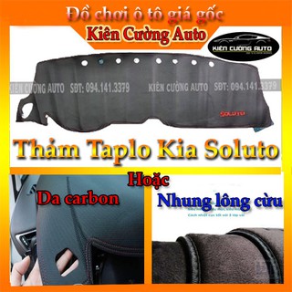 Taplo kia soluto 2019-2020 da carbon hoặc nhung lông cừu