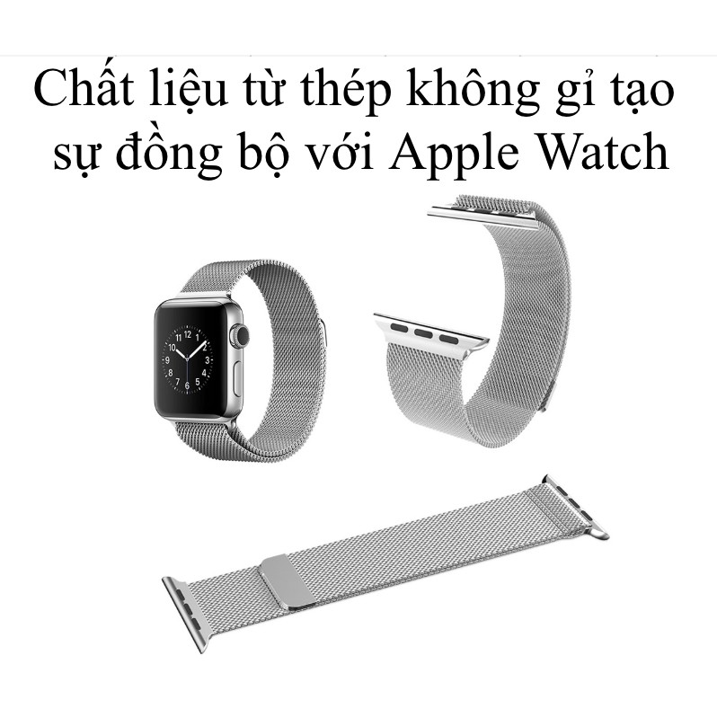 Dây đeo Milanese kim loại dành cho Apple Watch size 38/40mm (4 màu)