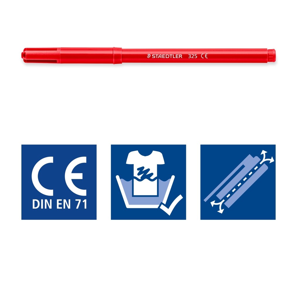 Vỉ bút dạ màu cao cấp Staedtler 325WP ( 12 màu và 24 màu )