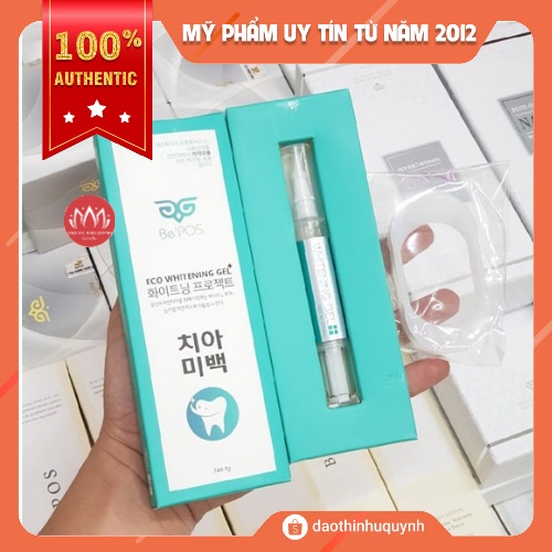 Gel Trắng Răng BE’POS – ECO WHITENING GEL PLUS 4g