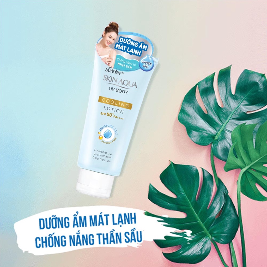 Kem Chống Nắng Sunplay Dưỡng Trắng Da Toàn Thân, Mát Da - Sunplay Skin Aqua UV Body Whitening Lotion PF 50+, PA++++ 150g