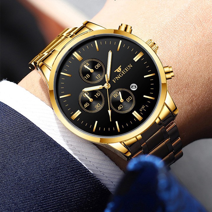 Đồng hồ nam FNGEEN 5027 Chống nước chống xước, quai thép đúc không gỉ - Mặt Kính Sapphire . Bảo hành 12 tháng | BigBuy360 - bigbuy360.vn