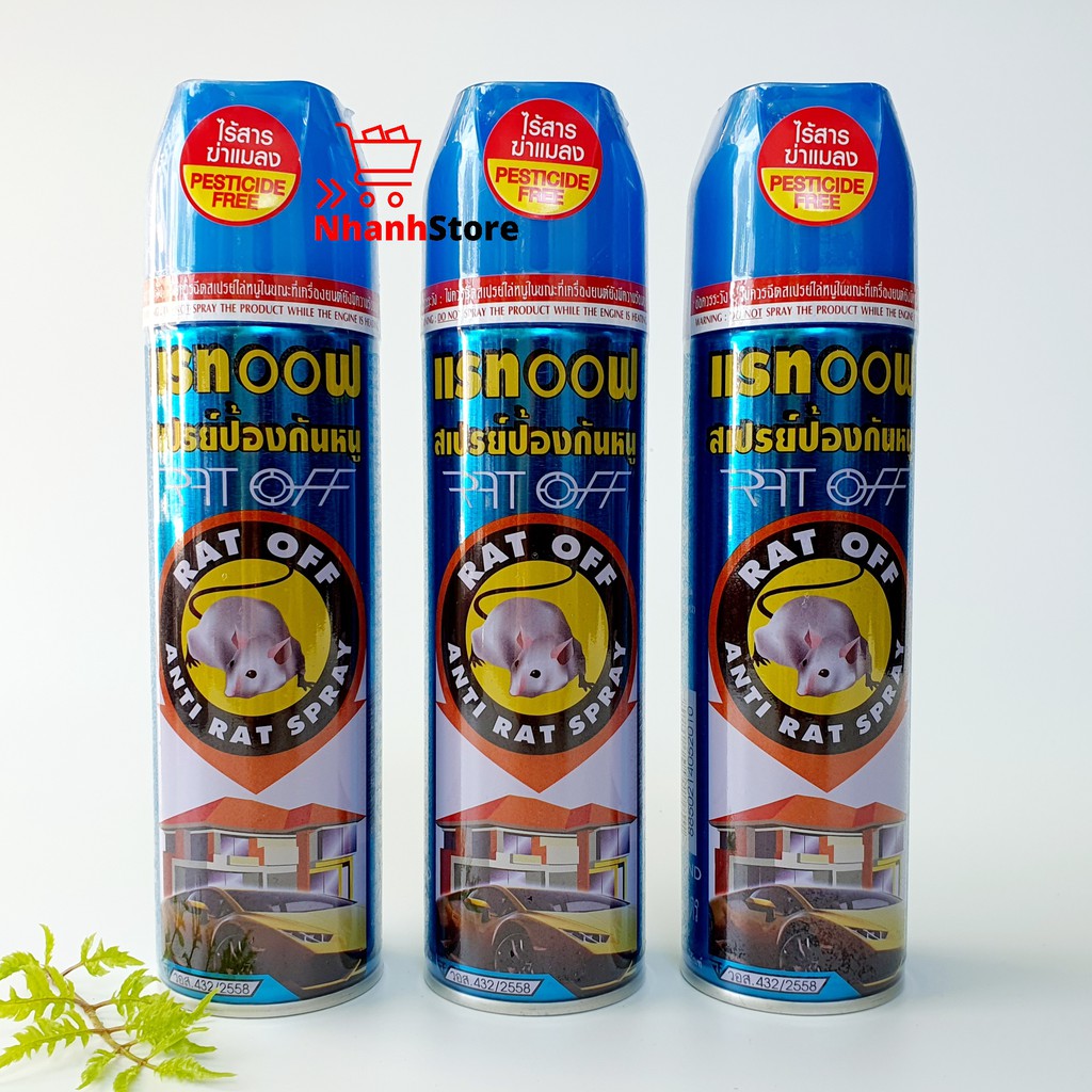 Bình Xịt Chuột Rat-Off Thái Lan 200ml
