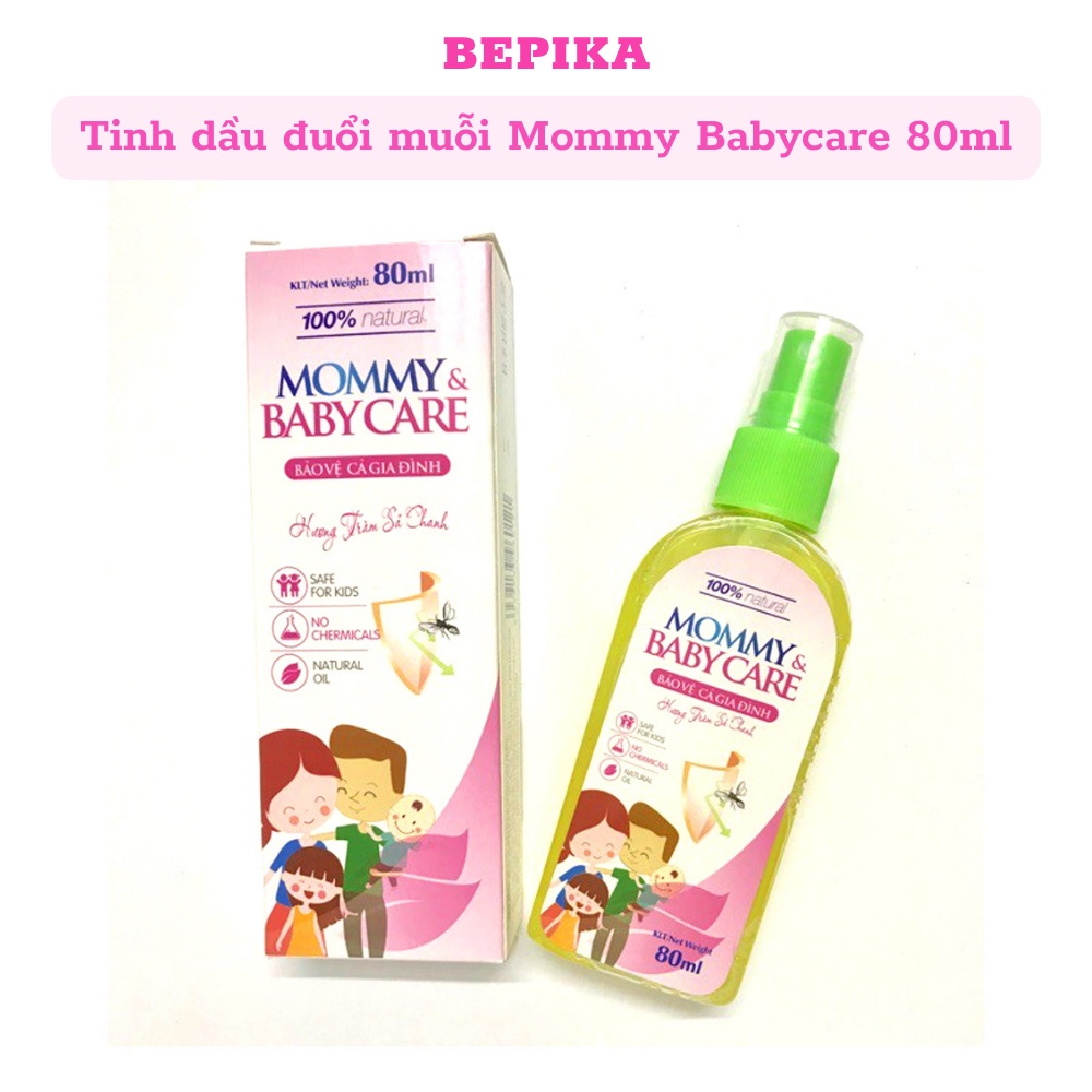 Tinh dầu tràm sả chanh dùng đuổi muỗi dạng bình xịt cho bé 80ml