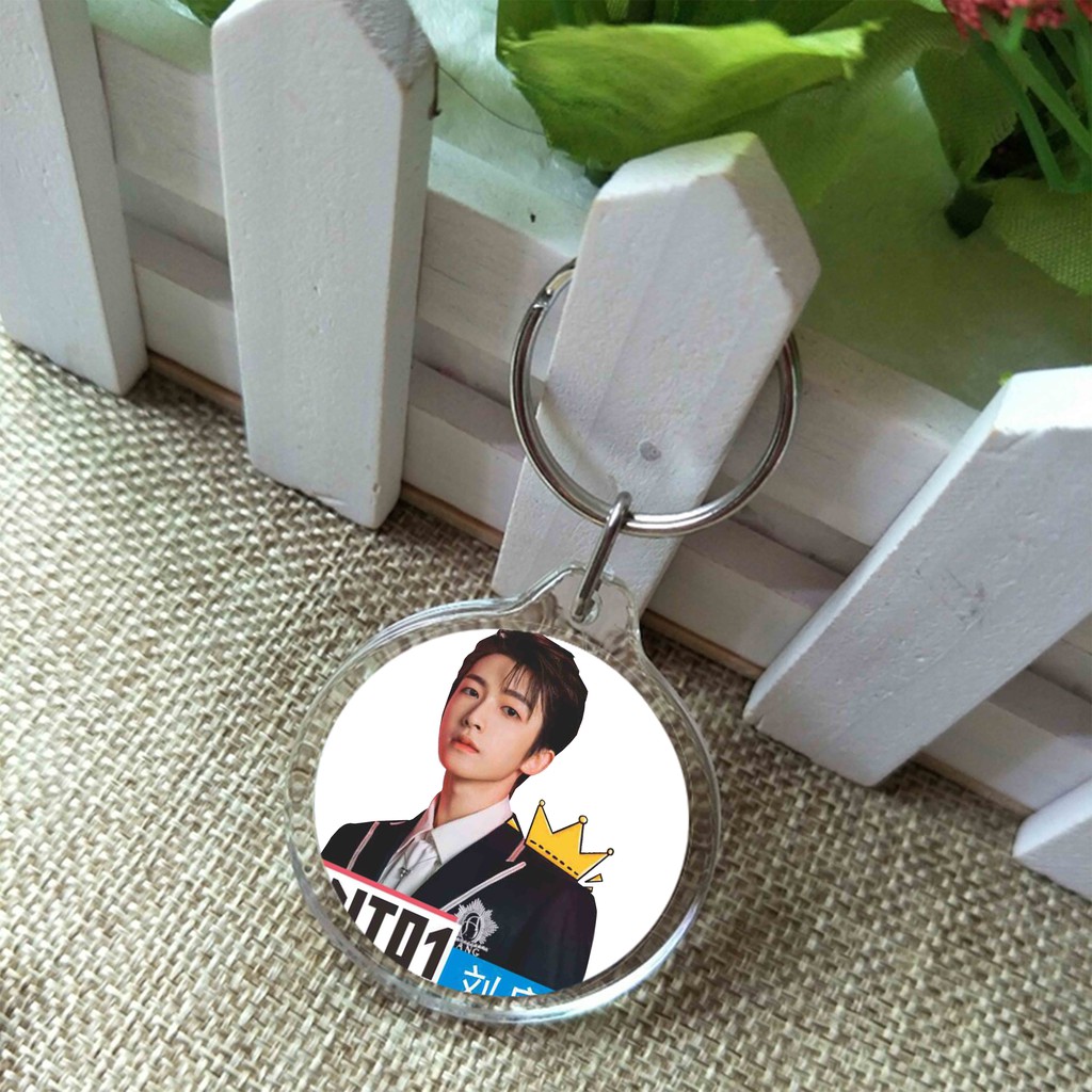 ( Tròn ) Móc treo chìa khóa in hình INTO1 CHUANG 2021 SÁNG TẠO DOANH idol thần tượng đáng yêu tiện lợi M2