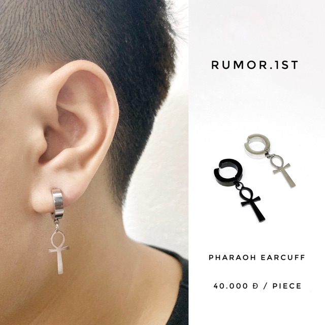 Khuyên kẹp không cần bấm lỗ hình pharaoh