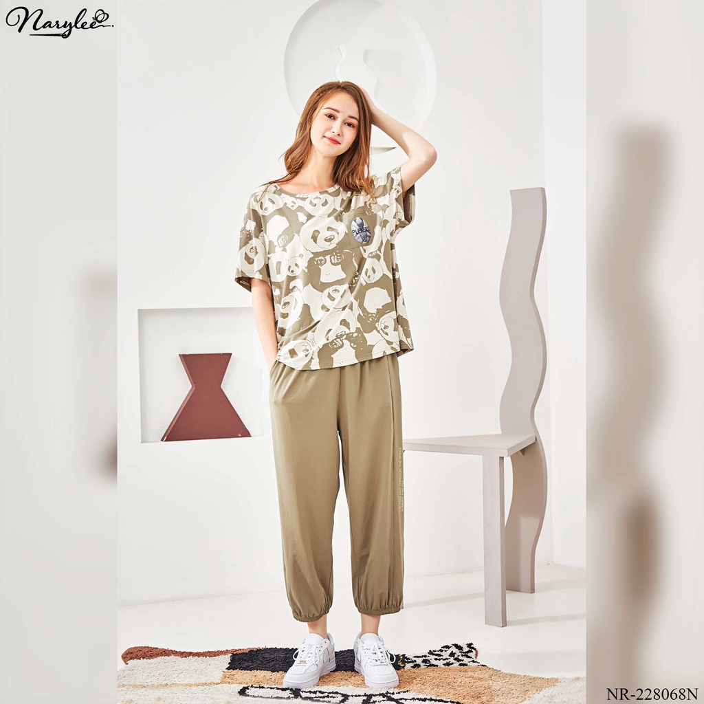 Đồ bộ mặc nhà nữ cao cấp Narylee áo cộc quần lửng chất cotton nhập khẩu mềm mịn chống tia UV kháng khuẩn mã NR - 228068