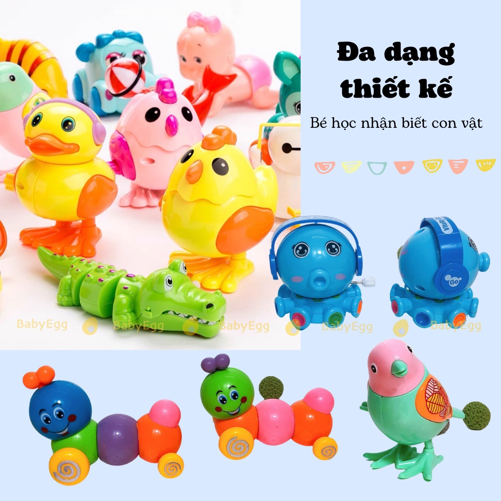 Đồ chơi trẻ em gà con vặn cót bật nhảy chạy trớn cho trẻ em bé trai bé gái 6m 12m 1 2 3 4 tuổi babyegg baby egg