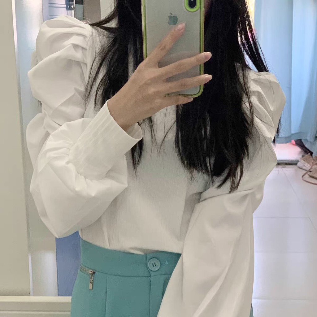 CHO EM/ Áo vai bồng xếp ly tiểu thư nhẹ nhàng thanh lịch cho các nàng