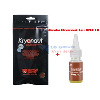 Combo kem tản nhiệt Kryonaut Helium 1g + Dung dịch vệ sinh QMC-10