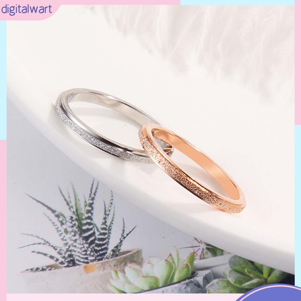 Nhẫn thép titan đính đá thời trang cho nam &amp; nữ