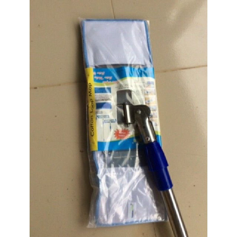 [Kho sỉ]  Cây lau nhà inox sợi san hô cán rút siêu bền