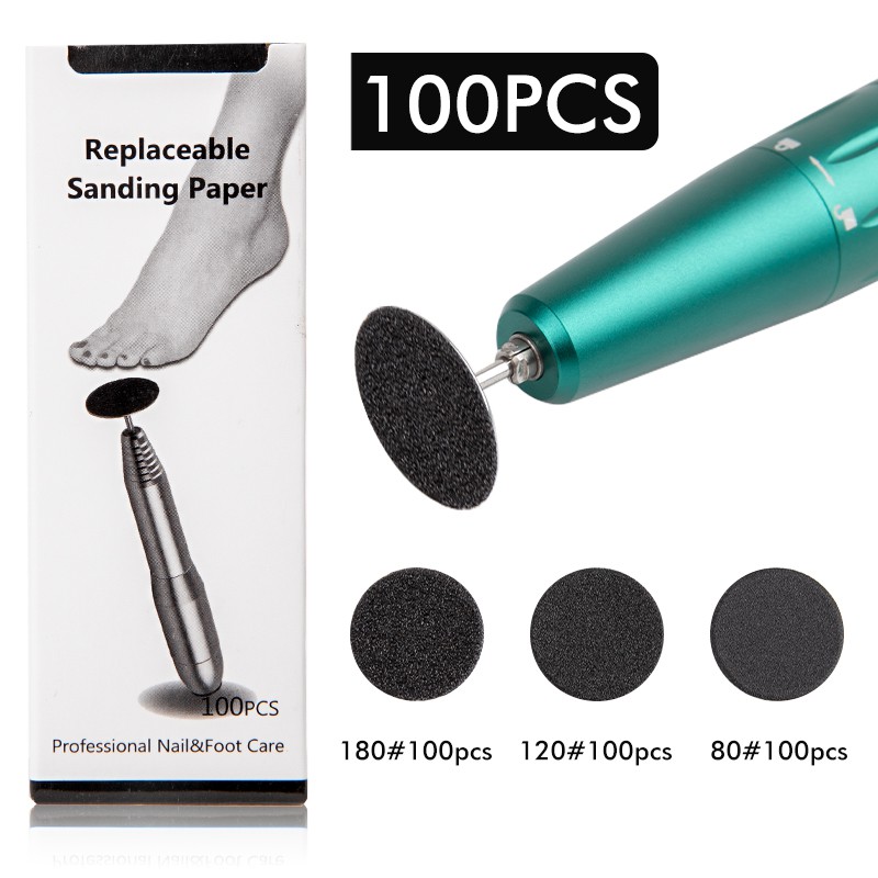 Set 100 Giấy Nhám Tẩy Da Chết Dành Cho Bàn Chân Chạy Điện Tiện Dụng