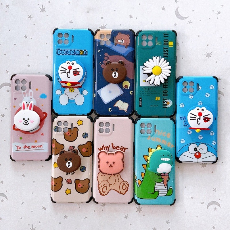 Ốp lưng idm Hàn Quốc kèm pop Oppo A3s / Oppo A12e /Oppo A53/Oppo A52-A92/Reno 5